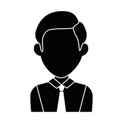 businessman avatar character icon vector illustration design