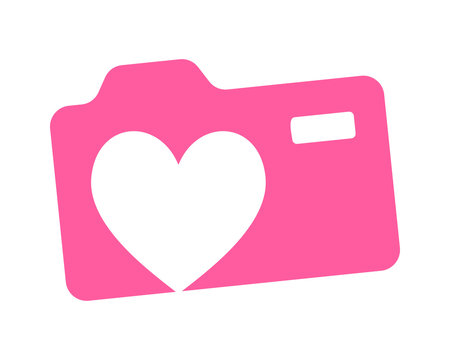 heart camera photo photography photographer photographic image vector icon