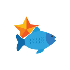 Star Fish Logo Icon Design