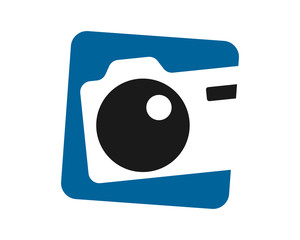 camera blue photo photography photographer photographic image vector icon