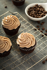 Chocolate espresso cupcakes