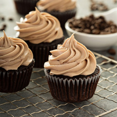 Chocolate espresso cupcakes