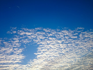 Naklejka na ściany i meble Blue sky and white cloud