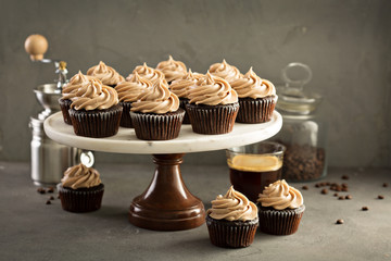 Chocolate espresso cupcakes