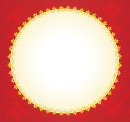 Chinese background with circle vector