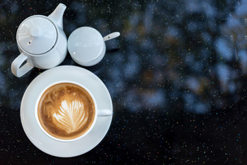 White coffee cup