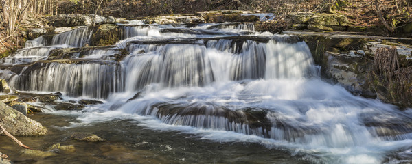 Obraz premium Stony Creek Clove Falls Wide View