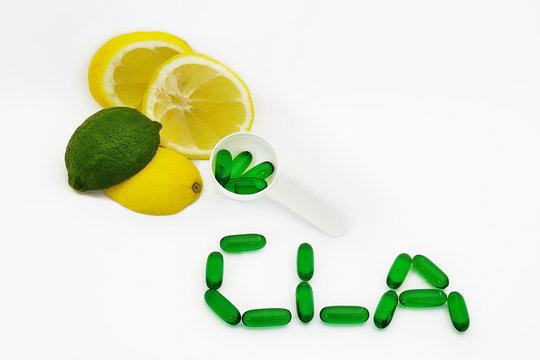 bright green natural fatty acid cla softgels fat loss