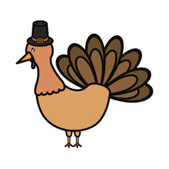 turkey  thanksgiving  vector illustration