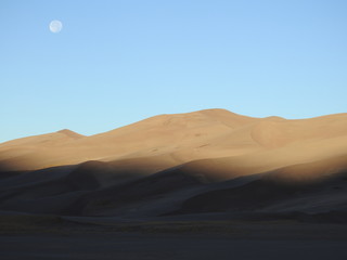 Moon in the desert