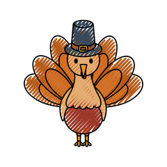 cartoon turkey icon