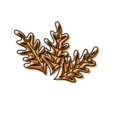 dry leaves design concept