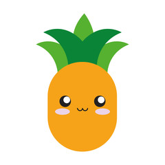 kawaii fruits design concept 