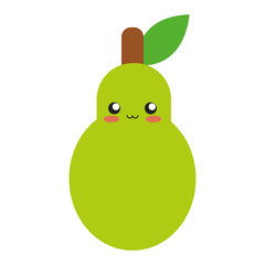 kawaii fruits design concept 