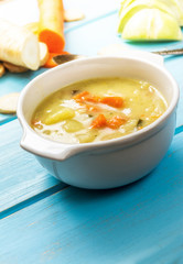 Hmemade vegetables soup