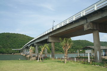 Road and Bridge in east region of thaibay thailand