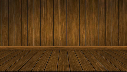 Wall and wood floor for background.