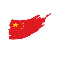 China flag, vector illustration