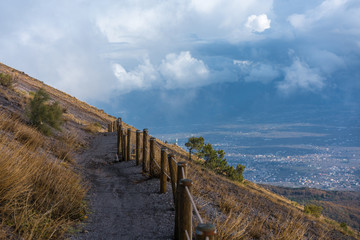 trail on a mountainside
