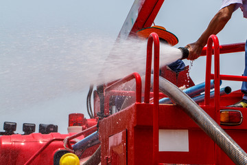 Capita per water during fire