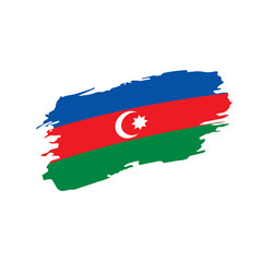 Azerbaijan flag, vector illustration