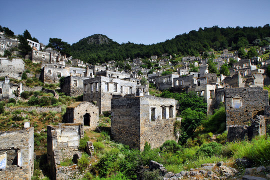 Kayakoy is an abandoned village in Fethiye, Turkey