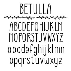 Betulla Font, typeface