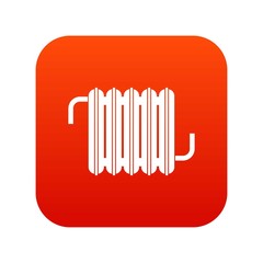 Radiator icon digital red