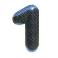 Carbon fiber font number 1