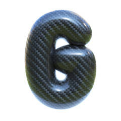 Carbon fiber font letter G