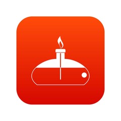 Spiritlamp icon digital red