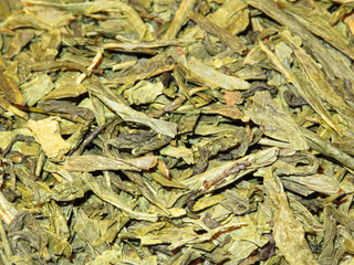 Sencha green tea background