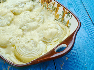 Creamed Onions Gratin