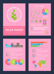 Solar and Clean Energy Set Vector Illustration