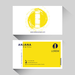 Letter I logo corporate business card