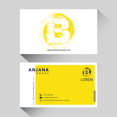 Letter B logo corporate business card