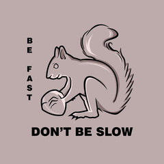 Squirrel with Nut logo