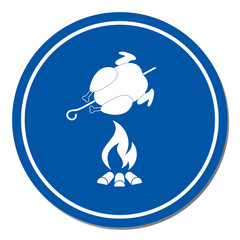 Grilled chicken icon