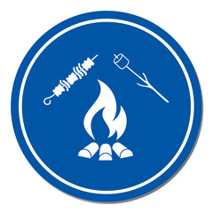 Brazier, zephyr and kebab icon