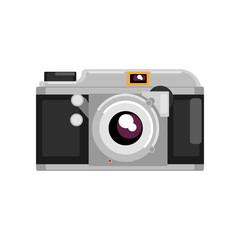 Retro photo camera vector Illustration on a white background