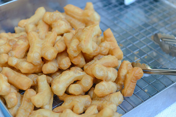 Patongko - deep fried dough stick breakfast