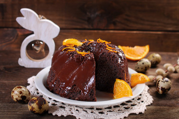 easter brownie ring cake