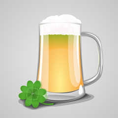 beer with clover