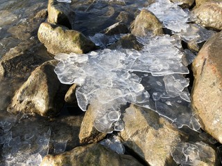 Eisscholle Kanal NRW