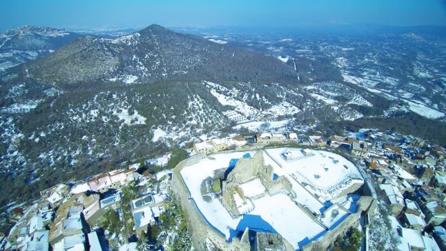 View of rural village Guidonia Montecelio, Italy.