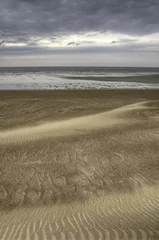 Foto op Plexiglas Winterlandschap van de Belgische kust bij Wenduine © Sebastian