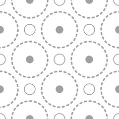 Light gray geometric ornament. Seamless pattern