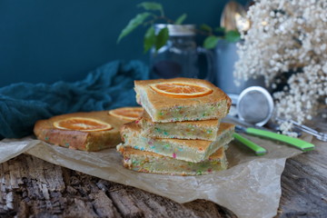 Пирог с апельсинами