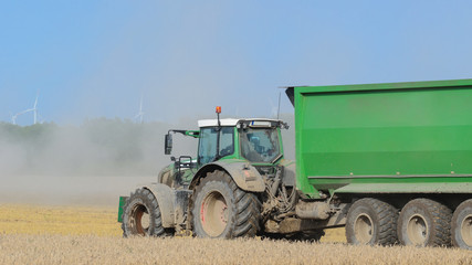 FARM - A modern farm tractor during field works