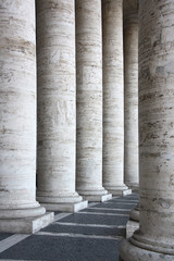 Fototapeta premium Columns in St Peters Square Vatican City Rome